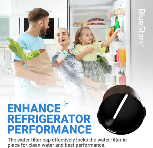 Vista 3 de BlueStars Reemplazo de la tapa del filtro de agua para refrigerador 2260518B 2260502B, compatible con filtros Whirlpool y Kenmore, sustituye a