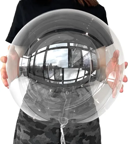 Vista 12 de Globos Bobo de 20 pulgadas – 30 globos transparentes de burbujas para rellenar, globo de helio para decoración de fiestas de bricolaje, cumpleaños