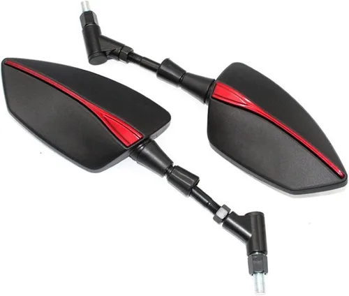 Vista 8 de Para Piaggio MP3 250 300 500 HPE Espejo retrovisor lateral de motocicleta (color negro)