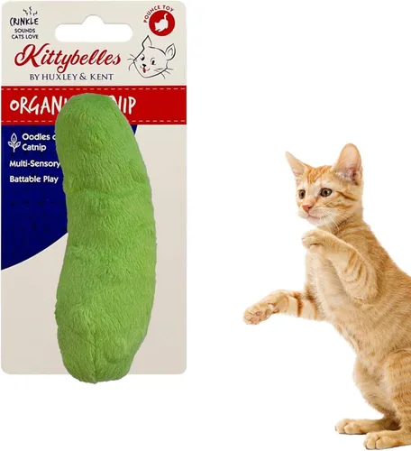 Vista 9 de Huxley & Kent Juguete de Peluche para Gatos - Juguete Interactivo de Hierba Gatera para Gatos y Gatitos - Suave con Crujido y Hierba Gatera