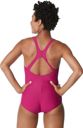 Vista 4 de Speedo Traje de baño de una pieza Powerflex Ultraback sólido para mujer