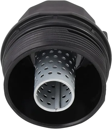 Vista 7 de X AUTOHAUX Cubierta negra del casquillo del filtro del motor del aceite del coche para Toyota Corolla 2008-2012 Matrix Prius para Scion XD