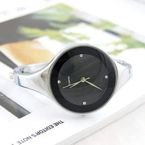 Vista 4 de Weicam Reloj analógico de cuarzo de lujo para mujer, pulsera de acero inoxidable, mejor regalo