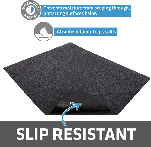 Vista 3 de Drymate - Almohadilla de limpieza de armas, alfombrilla de limpieza de armas premium, absorbente, impermeable, duradera, protege las superficies