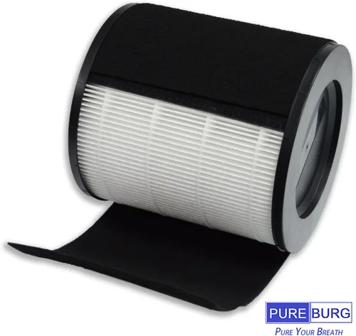 Vista 3 de PUREBURG Juego de filtros de repuesto compatibles con purificadores de aire TaoTronics TT-AP008 y Gukify AP008, prefiltro de carbón activado HEPA