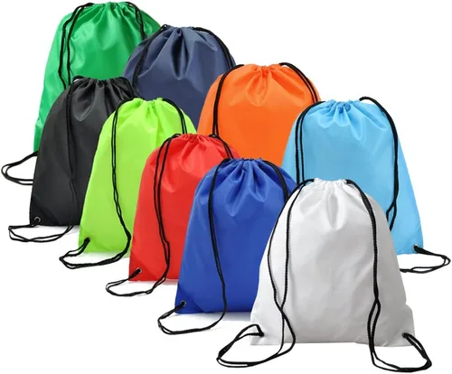 Vista 8 de Mochila deportiva plegable con cordón para uso en el hogar del almacenamiento del viaje