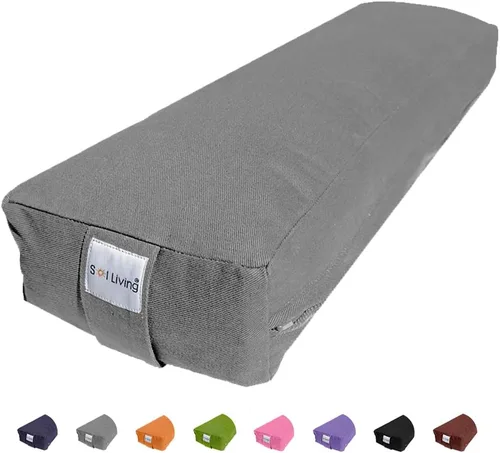 Vista 36 de Sol Living Almohada de yoga rectangular para meditación, accesorios de meditación de algodón, almohada de meditación restaurativa de yoga, almohada