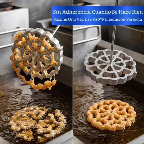 Vista 6 de Molde para Bunuelos de Viento Mexicanos - Molde para Buñuelos de Viento Mexicanos - Moldes de Buñuelos de Viento - Moldes Bunuelo Mexicano