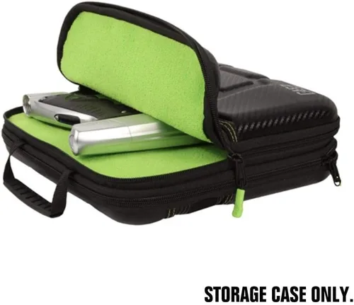 Vista 2 de Exalt Paintball Carbon Series - Estuche para pistolas, color negro y lima