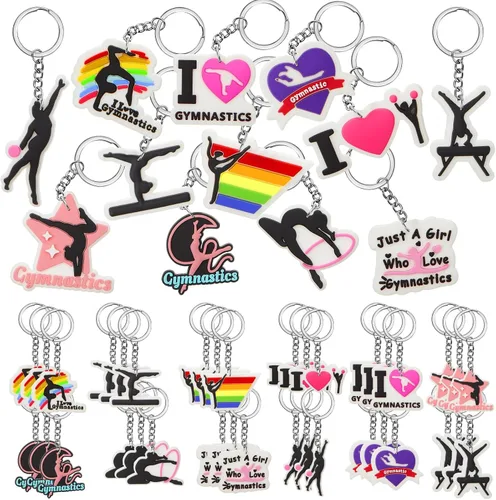 Vista 14 de Batiyeer Llaveros a Granel Artículos de Fiesta Llaveros de Pelota Deportiva Llaveros Divertidos Regalos para Suministros de Cumpleaños