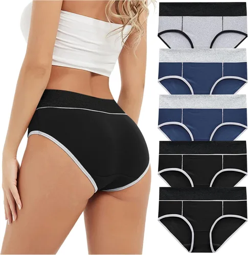 Vista 4 de Bragas de retazos para mujer, de talla grande, sexy, transpirables, bragas de bikini para mujer