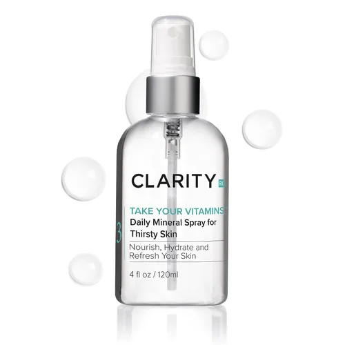 Vista 8 de ClarityRx Toma tus vitaminas en aerosol mineral diario para piel seca, hidratante natural a base de plantas para rostro y cuerpo para todo