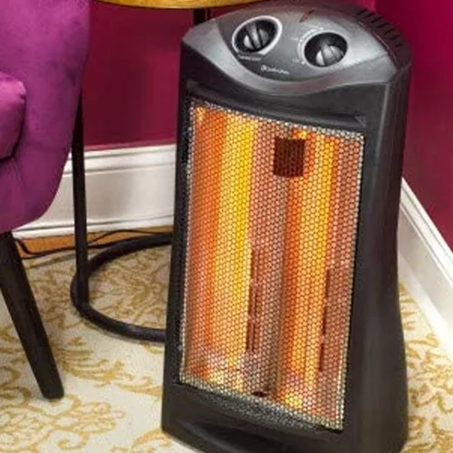 Vista 6 de Calentadores de espacio Comfort Zone para uso en interiores, calentador eléctrico portátil, termostato ajustable, calor infrarrojo, calentador