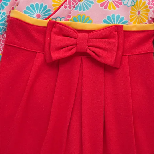 Vista 5 de LXKIKMM Disfraz japonés de Sakura Kimono para niñas pequeñas
