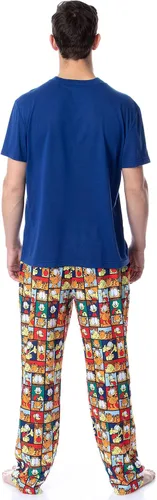 Vista 5 de Nickelodeon - Conjunto de pijama para hombre Garfield Odie Comic Strip Chill Out Multicolor