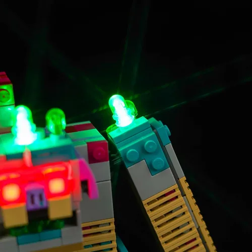 Vista 6 de VONADO Kit de luces LED para Lego Minecraft The Devourer Showdown 21257 (solo luces, sin modelos) Juego de iluminación creativa accesorios