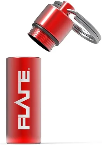 Vista 2 de FLARE AUDIO Capsule Red - Llavero de aluminio ligero resistente, resistente al agua