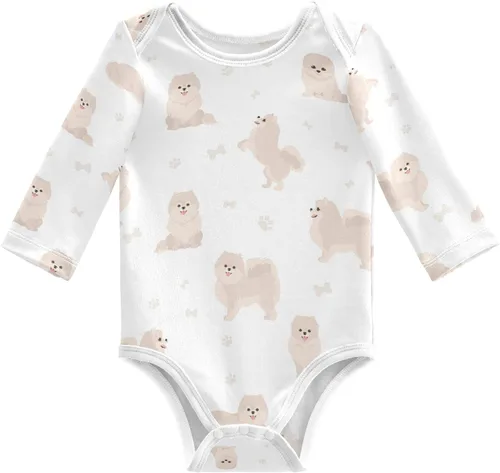 Vista 15 de vvfelixl Body de bebé negro Pug blanco manga larga algodón ropa de bebé para niños niñas 0-24 meses Multi1