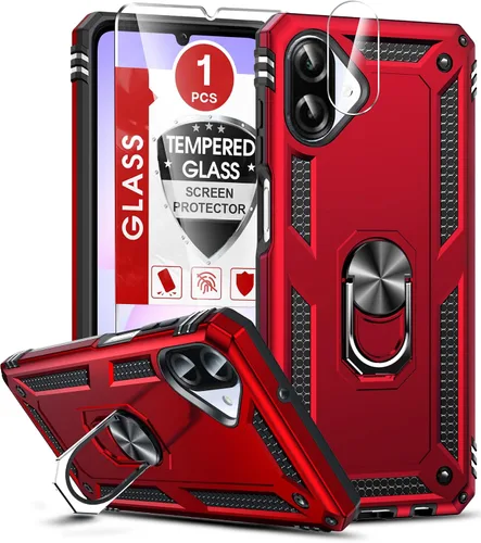 Vista 9 de LeYi para Samsung Galaxy A03S Funda de teléfono, Funda Samsung AO3S con [Paquete de 2] Protector de pantalla, [Calidad militar] Funda protectora
