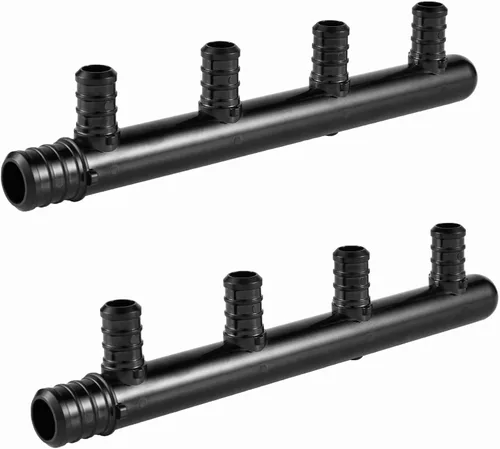 Vista 8 de EFIELD Colector de crimpado Poly Pex cerrado de 2 salidas: tronco de 3/4, puertos de 1/2 "(2 salidas), ASTM F2159, (PPSU1807160)