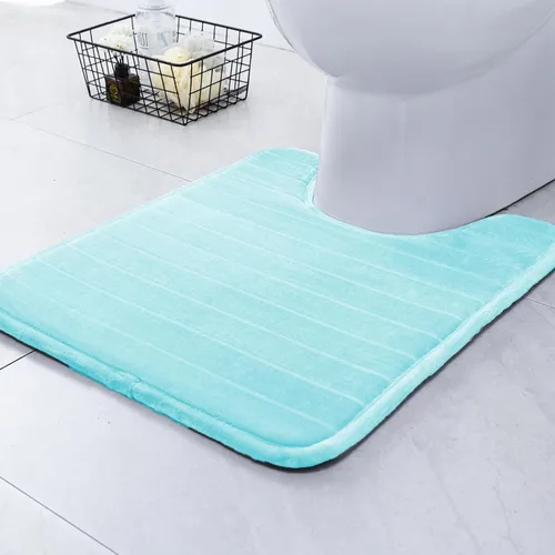 Vista 36 de SWEMSTAR Alfombra de baño de espuma viscoelástica con alfombra de inodoro, tapete de baño absorbente de agua para suelo de baño, antideslizante