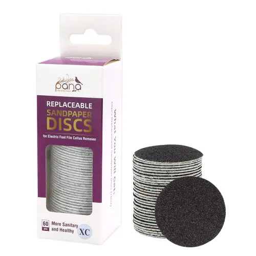 Vista 15 de PANA 40 piezas de recambio de archivo Pedi grande negro para lima de pies de acero inoxidable para lijar raspador de pies, almohadillas de recambio