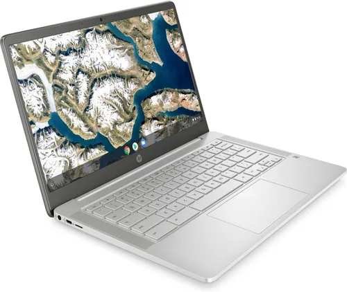 Vista 2 de HP Chromebook Laptop 14a-na1043cl 14 pulgadas diagonal FHD Notebook Intel Celeron N4500 4GB memoria 64GB eMMC computadora de almacenamiento PC