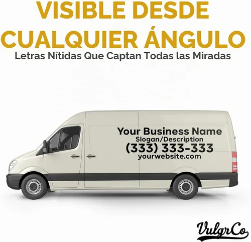 Vista 5 de VulgrCo Calcomanías personalizadas para camiones, calcomanías de número USDOT, calcomanías personalizadas para camiones, calcomanías resistentes a
