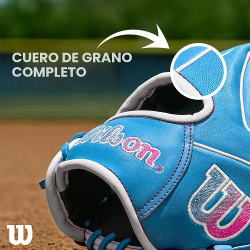 Vista 7 de Wilson A1000 Adult + Youth Baseball Glove + Mitt Sizes 11" - 12.5" Right + Left Hand Throw Multiple Styles
