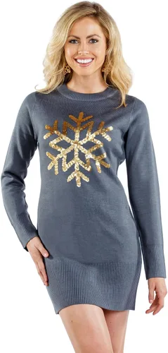 Vista 24 de Vestido tipo suéter con guirnalda Gaudy para mujer