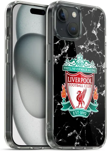 Vista 85 de Oficial LIVERPOOL Football Club 2017/18 Mármol Soft Gel Case para iPhone de Apple 7 Plus/8 PLUS Escudo negro.