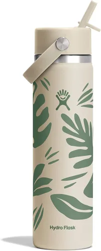 Vista 46 de Hydro Flask Botella de agua – Acero inoxidable aislado – Tapa flexible con popote de boca ancha, antiderrames, a prueba de fugas y recargable