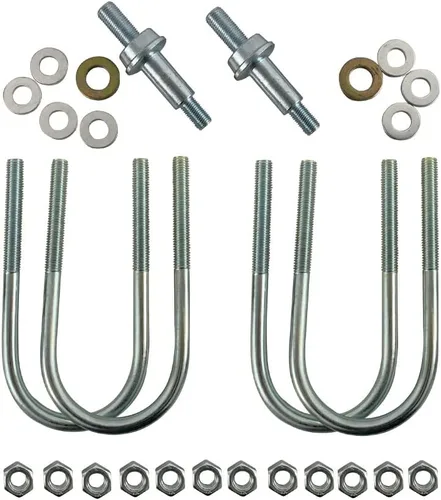 Vista 5 de BST BSSP Kit de placa de choque de resorte de hoja múltiple con pernos para Chevry Nova Camaro Firebird 1968-1972 con tachuelas de muelles multihoja