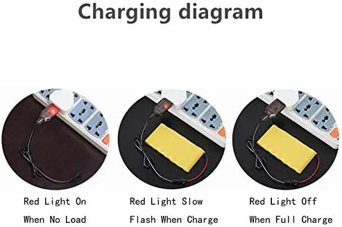 Vista 6 de 7.2V 700mAh Ni-Cd recargable AA batería con JST enchufe para HAK104 RC Stunt Master Car con cable de carga USB