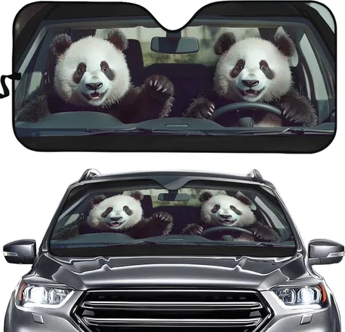 Vista 15 de HUGS IDEA Parasol plegable para parabrisas de automóvil, diseño de flores, bohemio, para la mayoría de los sedán, SUV, camión, parabrisas delantero