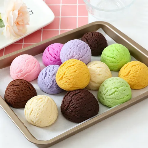 Vista 5 de KuuGuu 3 moldes de silicona en forma de bola de helado 3D, molde de semiesfera, molde de galletas de pastelería para pudín de chocolate, cúpula