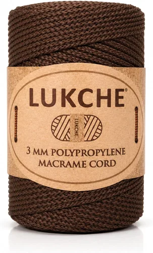 Vista 17 de Cuerda de macramé premium de poliéster de 3 mm (134.44 metros), (250 g) 100% cuerda de macramé de polipropileno, hilo de crochet de macramé colorido