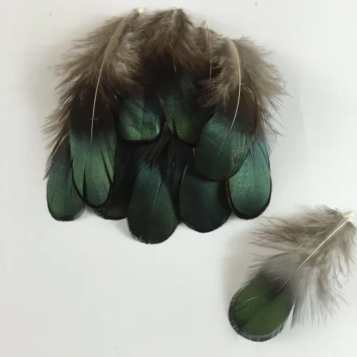 Vista 2 de Sowder 50pcs plumas de plumaje de faisán verde 1.5-3 pulgadas decoración de la boda del hogar