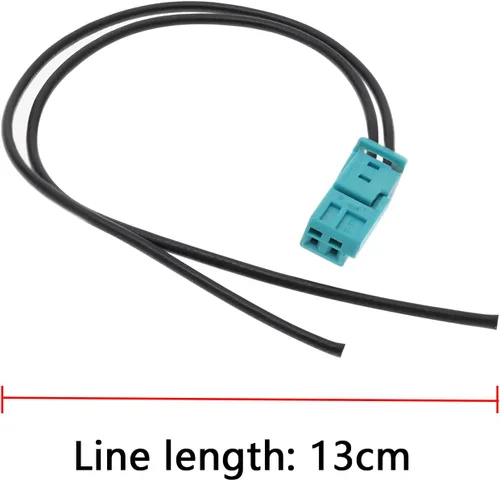 Vista 4 de Cable de reparación hembra de 2 pines 61132360043 61136925634 compatible con BMW 2 Pin Cable Set Conector Accesorios de coche