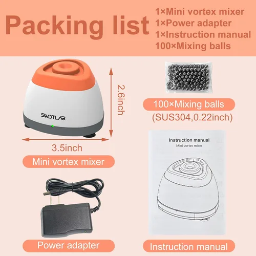 Vista 6 de Vortex - Mezclador de 3500 rpm, agitador de esmalte de uñas, agitador de pegamento y mezclador de pintura para esmalte de gel, pinturas acrílicas
