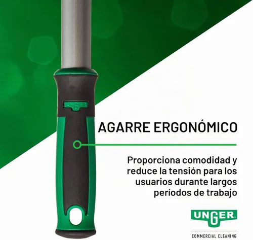 Vista 8 de Unger LH12C Limpiador liviano c/mango de 48", una hoja reversible de 4