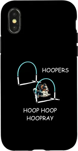 Vista 4 de iPhone 15 Dog Agility Dog Hoopers Papillon - Hoop Hoop Hoopray Case