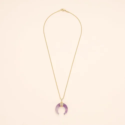 Vista 6 de COAI Collar de luna de cristal curativo para mujer