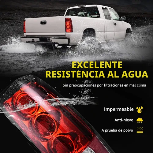 Vista 4 de DWVO Conjunto de luces traseras compatible con Chevy Silverado 1999 2000 2001 2002 1500 2500/01 02 Chevy Silverado 3500/1999-2003 GMC Sierra 1500