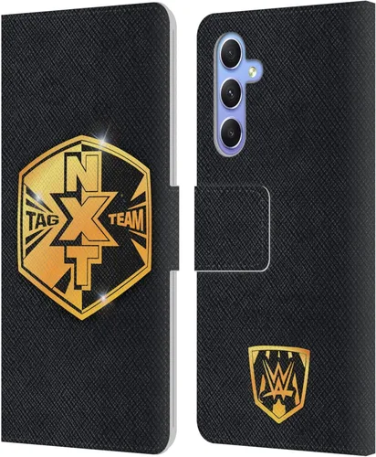 Vista 353 de Head Case Designs Officially Licensed WWE Cruiserweight Champion Title Belts Leather Wallet Case Compatible with Samsung Galaxy A07 4G Campeón