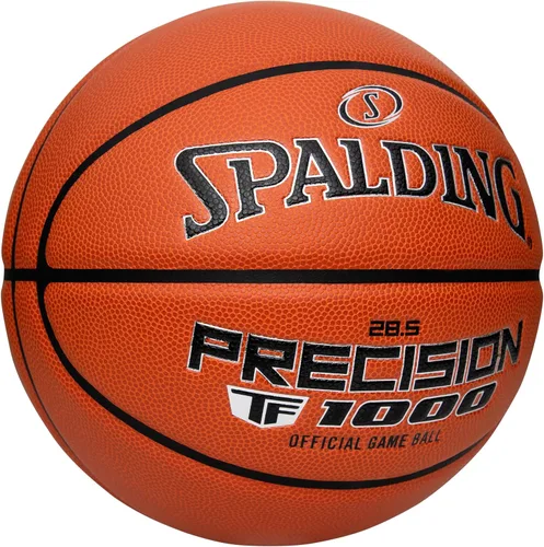 Vista 5 de Spalding Precision TF-1000 NFHS Official Game Ball, Indoor Basketball NFHS - Naranja