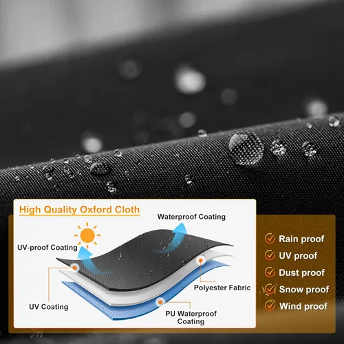 Vista 4 de Funda para ATV, funda impermeable resistente para 4 ruedas, funda para quad, protección para todo tipo de clima, resistente a la UV, protección al