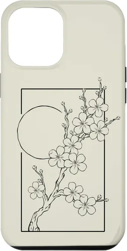 Vista 25 de iPhone 16 Japanese Graphic Cherry Blossom with Sun Case