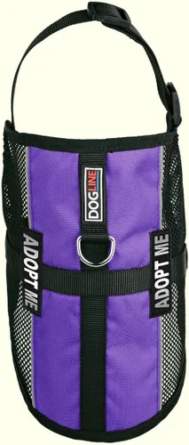 Vista 34 de Dogline MaxAire - Chaleco de malla para perros de 13 a 16 pulgadas y 2 parches extraíbles Adopt Me, talla S, color negro