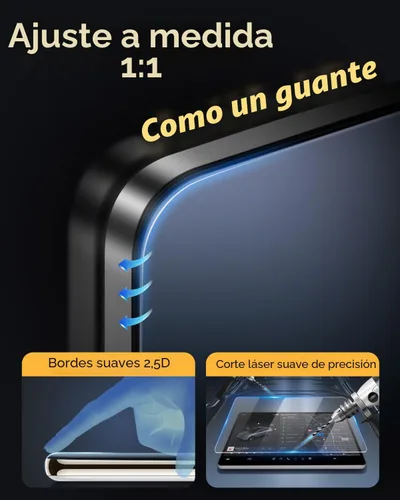 Vista 4 de LFOTPP Protector de pantalla de cristal para Nisasn Maxima (2016-2024)/Murano S (2016-2024)/Nisasn Kicks SV SR (2021-2024)/Nisasn Versa SR Murano S